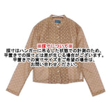 KENZO 日本製 ピンタック 総柄 ブラウス 長袖シャツ 90年代 ブラウン ホワイト レディース ケンゾー【中古】6-0917M∞