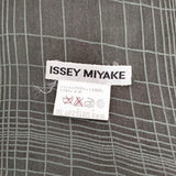ISSEY MIYAKE シルクウール 日本製 JP23120 ストール ミドリ レディース イッセイミヤケ【中古】6-0624G◎