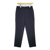 23区 トリアセダブルジョーゼットパンツ センタープレススラックス パンツ ネイビー レディース ニジュウサンク【中古】6-0823G∞