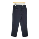 23区 トリアセダブルジョーゼットパンツ センタープレススラックス パンツ ネイビー レディース ニジュウサンク【中古】6-0823G∞