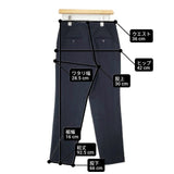 23区 トリアセダブルジョーゼットパンツ センタープレススラックス パンツ ネイビー レディース ニジュウサンク【中古】6-0823G∞