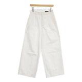 MICA & DEAL チノ スラックス ワイド タック 定価19800円 サイズ36 パンツ 25SS オフホワイト レディース マイカ＆ディール【中古】6-0822G∞
