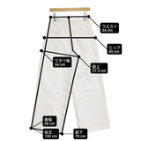 MICA & DEAL チノ スラックス ワイド タック 定価19800円 サイズ36 パンツ 25SS オフホワイト レディース マイカ＆ディール【中古】6-0822G∞