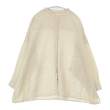 YARRA リネンコットンワイドシャツ 定価12980円 1413-236 インド製 長袖シャツ 24SS ベージュ レディース ヤラ【中古】6-0912M∞