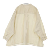 YARRA リネンコットンワイドシャツ 定価12980円 1413-236 インド製 長袖シャツ 24SS ベージュ レディース ヤラ【中古】6-0912M∞