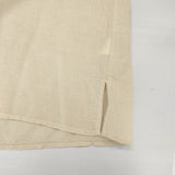 YARRA リネンコットンワイドシャツ 定価12980円 1413-236 インド製 長袖シャツ 24SS ベージュ レディース ヤラ【中古】6-0912M∞