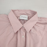 UNITED ARROWS ギャザーボリュームシャツカラーブラウス 定価19800円 コットン 日本製 ブラウス シャツ ピンク レディース ユナイテッドアローズ【中古】6-0823M∞