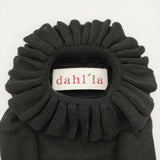 dahl’ia フリルプルオーバー 定価24200円 セーター ニット 25AW ブラック レディース ダリア【中古】6-0918T♪