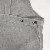 maturely ダンガリー サロペット 定価28600円 13170157791 綿麻 オーバーオール サロペット 25SS グレー レディース マチュアリー【中古】6-0912M∞