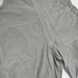 maturely ダンガリー サロペット 定価28600円 13170157791 綿麻 オーバーオール サロペット 25SS グレー レディース マチュアリー【中古】6-0912M∞