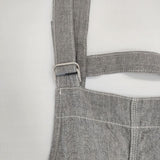 maturely ダンガリー サロペット 定価28600円 13170157791 綿麻 オーバーオール サロペット 25SS グレー レディース マチュアリー【中古】6-0912M∞