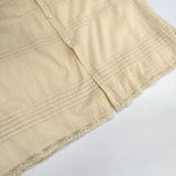 BEAMS BOY ヴィンテージ レース ピンタック ノースリーブ 定価18400円 インド製 コットン ワンピース 24SS イエロー レディース ビームスボーイ【中古】6-0711S△