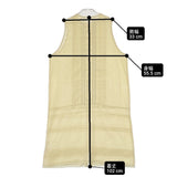 BEAMS BOY ヴィンテージ レース ピンタック ノースリーブ 定価18400円 インド製 コットン ワンピース 24SS イエロー レディース ビームスボーイ【中古】6-0711S△