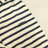 SAINT JAMES バスクシャツ ボーダー T4 長袖Ｔシャツ カットソー ロンＴ ホワイト ネイビー ユニセックス セントジェームス【中古】6-0917M∞