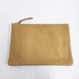 ARTS&SCIENCE Pouch S レザーポーチS 001-P003-816 ポーチ マスタード ベージュ キャメル レディース アーツ&サイエンス【中古】6-0710G♪
