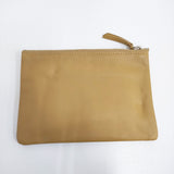ARTS&SCIENCE Pouch S レザーポーチS 001-P003-816 ポーチ マスタード ベージュ キャメル レディース アーツ&サイエンス【中古】6-0710G♪