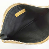 ARTS&SCIENCE Pouch S レザーポーチS 001-P003-816 ポーチ マスタード ベージュ キャメル レディース アーツ&サイエンス【中古】6-0710G♪