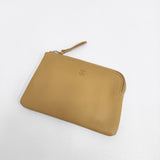 ARTS&SCIENCE Pouch SS レザーポーチSS ポーチ マスタード ベージュ キャメル レディース アーツ&サイエンス【中古】6-0710G♪
