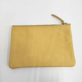ARTS&SCIENCE Pouch S ポーチS レザー ポーチ イエロー レディース アーツ&サイエンス【中古】6-0710G♪