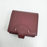 ARTS&SCIENCE 美品 Jabara short wallet ジャバラショートウォレット 二つ折り財布 ボルドー レディース アーツ&サイエンス【中古】6-0710G♪