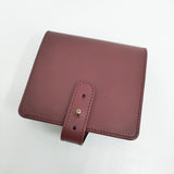 ARTS&SCIENCE 美品 Jabara short wallet ジャバラショートウォレット 二つ折り財布 ボルドー レディース アーツ&サイエンス【中古】6-0710G♪
