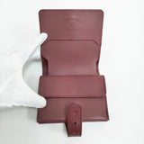 ARTS&SCIENCE 美品 Jabara short wallet ジャバラショートウォレット 二つ折り財布 ボルドー レディース アーツ&サイエンス【中古】6-0710G♪