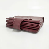 ARTS&SCIENCE 美品 Jabara short wallet ジャバラショートウォレット 二つ折り財布 ボルドー レディース アーツ&サイエンス【中古】6-0710G♪