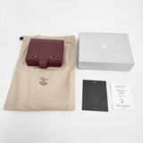 ARTS&SCIENCE 美品 Jabara short wallet ジャバラショートウォレット 二つ折り財布 ボルドー レディース アーツ&サイエンス【中古】6-0710G♪