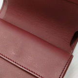 ARTS&SCIENCE 美品 Jabara short wallet ジャバラショートウォレット 二つ折り財布 ボルドー レディース アーツ&サイエンス【中古】6-0710G♪