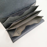 ARTS&SCIENCE 未使用 Jabara long wallet ジャバラロングウォレット 長財布 ネイビー レディース アーツ&サイエンス【中古】6-0710G♪
