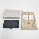 ARTS&SCIENCE 未使用 Jabara long wallet ジャバラロングウォレット 長財布 ネイビー レディース アーツ&サイエンス【中古】6-0710G♪
