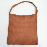 ARTS&SCIENCE A&S TOTE メッシュ レザー ワンハンドル トートバッグ ブラウン レディース アーツ&サイエンス【中古】6-0710G♪