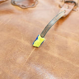 HENRY CUIR レザー ステッチ トートバッグ ブラウン レディース アンリークイール【中古】6-1001G∞