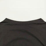 gungendo 石見銀山 コットン スリット プルオーバー 日本製 ボートネック ワイド 半袖Ｔシャツ カットソー ブラック レディース 群言堂【中古】6-0717S♪