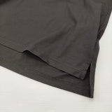 gungendo 石見銀山 コットン スリット プルオーバー 日本製 ボートネック ワイド 半袖Ｔシャツ カットソー ブラック レディース 群言堂【中古】6-0717S♪