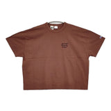 CHAMPION JOURNAL STANDARD by HOLIDAY 別注 16s/1 Jersey T-SH 定価9350円 半袖Ｔシャツ カットソー ブラウン レディース ジャーナルスタンダード/チャンピオン【中古】6-0710S♪