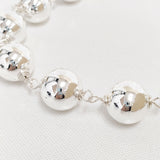 PEARL OCTOPUSS.Y パールオクトパシー SILVER SPHERE NECKLACE 定価99000円 ハンドメイド ネックレス 24AW シルバー レディース【中古】6-0710G♪