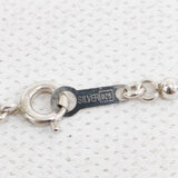 シルバー925 ラリマー アクセサリー ネックレス シルバー レディース【中古】6-0720G◎