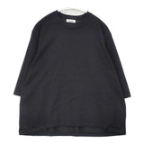 Plantation コットン 七分袖 PL26-KM101 ニットソー Ｔシャツ カットソー ブラック レディース プランテーション【中古】6-0917M∞