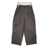 MHL. FINE COMPACT COTTON POPLIN サイズ1 イージー パンツ 24SS ブラウン レディース エムエイチエル【中古】6-0912M∞