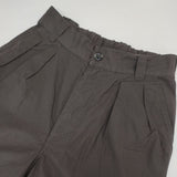 MHL. FINE COMPACT COTTON POPLIN サイズ1 イージー パンツ 24SS ブラウン レディース エムエイチエル【中古】6-0912M∞