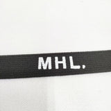 MHL. NARROW MILITARY BELT ベルト クロ レディース エムエイチエル【中古】6-0624G◎