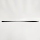 MHL. NARROW MILITARY BELT ベルト クロ レディース エムエイチエル【中古】6-0624G◎