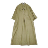 MARGARET HOWELL 578-2157004 SHIRTING LINEN DRESS シャツワンピース 定価58300円 日本製 サイズ1 ワンピース カーキ レディース マーガレットハウエル【中古】6-0711S△