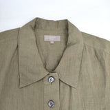 MARGARET HOWELL 578-2157004 SHIRTING LINEN DRESS シャツワンピース 定価58300円 日本製 サイズ1 ワンピース カーキ レディース マーガレットハウエル【中古】6-0711S△