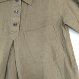 MARGARET HOWELL 578-2157004 SHIRTING LINEN DRESS シャツワンピース 定価58300円 日本製 サイズ1 ワンピース カーキ レディース マーガレットハウエル【中古】6-0711S△