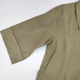 MARGARET HOWELL 578-2157004 SHIRTING LINEN DRESS シャツワンピース 定価58300円 日本製 サイズ1 ワンピース カーキ レディース マーガレットハウエル【中古】6-0711S△