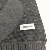 Rototo DUCK CAMO COTTON SHAWL MUFFLER ダックカモコットンショールマフラー マフラー チャコールグレー クロ メンズ ロトト【中古】6-0911T◎