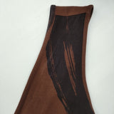 JURGEN LEHL J0183UA042 ノースリーブワンピース フラワー 花 ストレッチ 朝顔 ワンピース ブラウン ブラック レディース ヨーガンレール【中古】6-0711S△