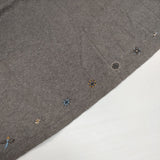 JURGEN LEHL J0132UA921 ブルーレーベル ヘンプコットン 裾刺繍 サイズM ワンピース グレー レディース ヨーガンレール【中古】6-0711S△